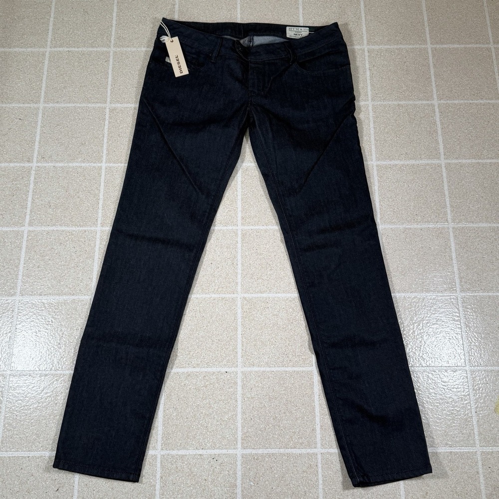 Nwt Women's Diesel Nevy Skinny Dark Wash Jeans Size 31x32